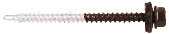 Купить доступный Саморез 4,8х70 ПРЕМИУМ RAL8017 (коричневый шоколад) в интернет-магазине Компании Металл профиль.